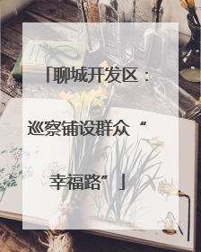 聊城开发区：巡察铺设群众“幸福路”